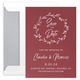 Wreath on Shimmer Save the Date Cards Image 13 of 14
